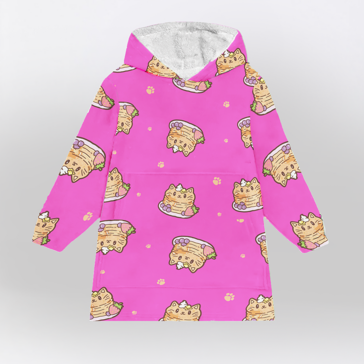 Pancake Cat Blanket Hoodie