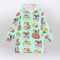 Load image into Gallery viewer, Meowcaron Blanket Hoodie
