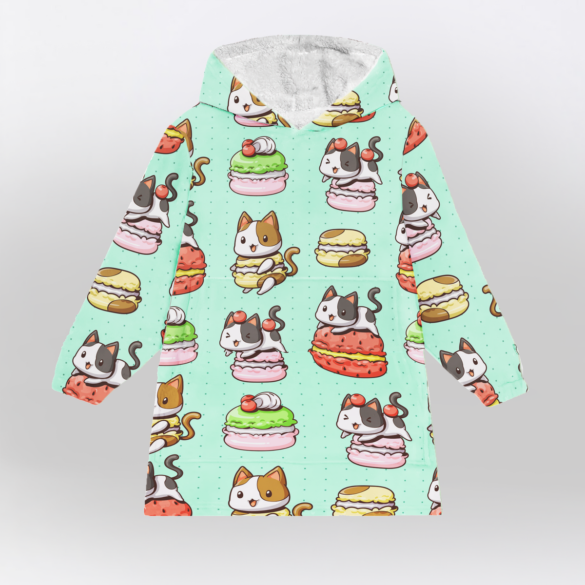 Meowcaron Blanket Hoodie