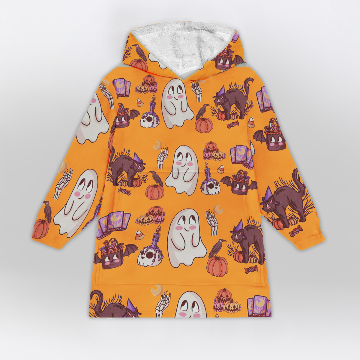 Happy Halloween Blanket Hoodie