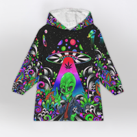 Load image into Gallery viewer, Psychedelic Mushroom Blanket Hoodie
