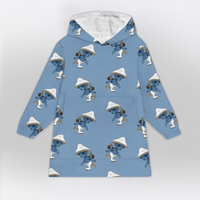 Load image into Gallery viewer, Smurf Cat Blanket Hoodie
