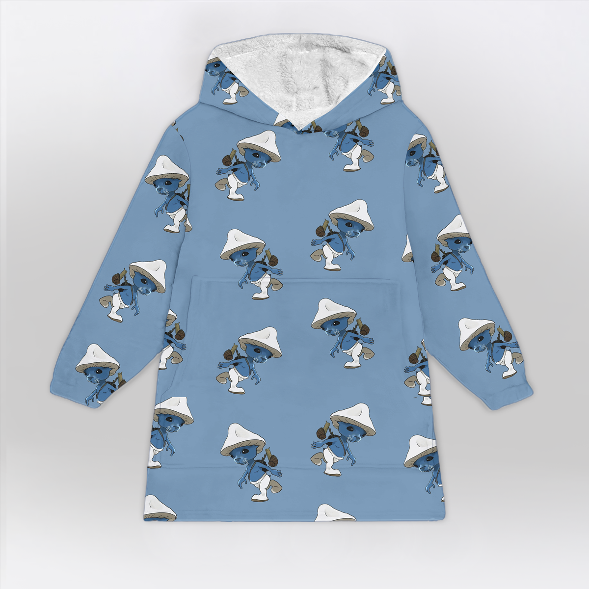 Smurf Cat Blanket Hoodie