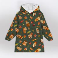 Load image into Gallery viewer, Fall Drinks Blanket Hoodie
