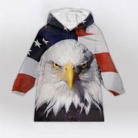 Load image into Gallery viewer, USA Flag Eagle - Patriot Wearable Blanket
