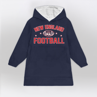 Load image into Gallery viewer, New England Football Blanket Hoodie

