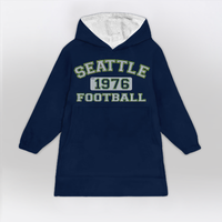Load image into Gallery viewer, Seattle Football Blanket Hoodie
