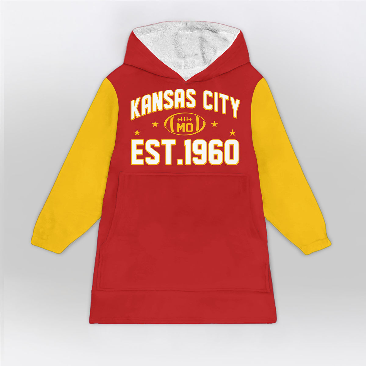 Kansas City Football Blanket Hoodie