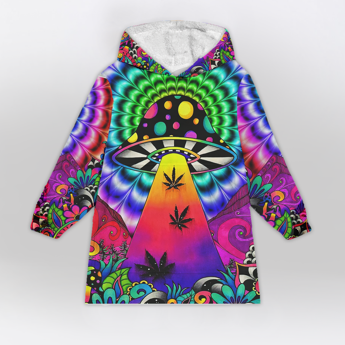 Psychedelic Mushroom Blanket Hoodie