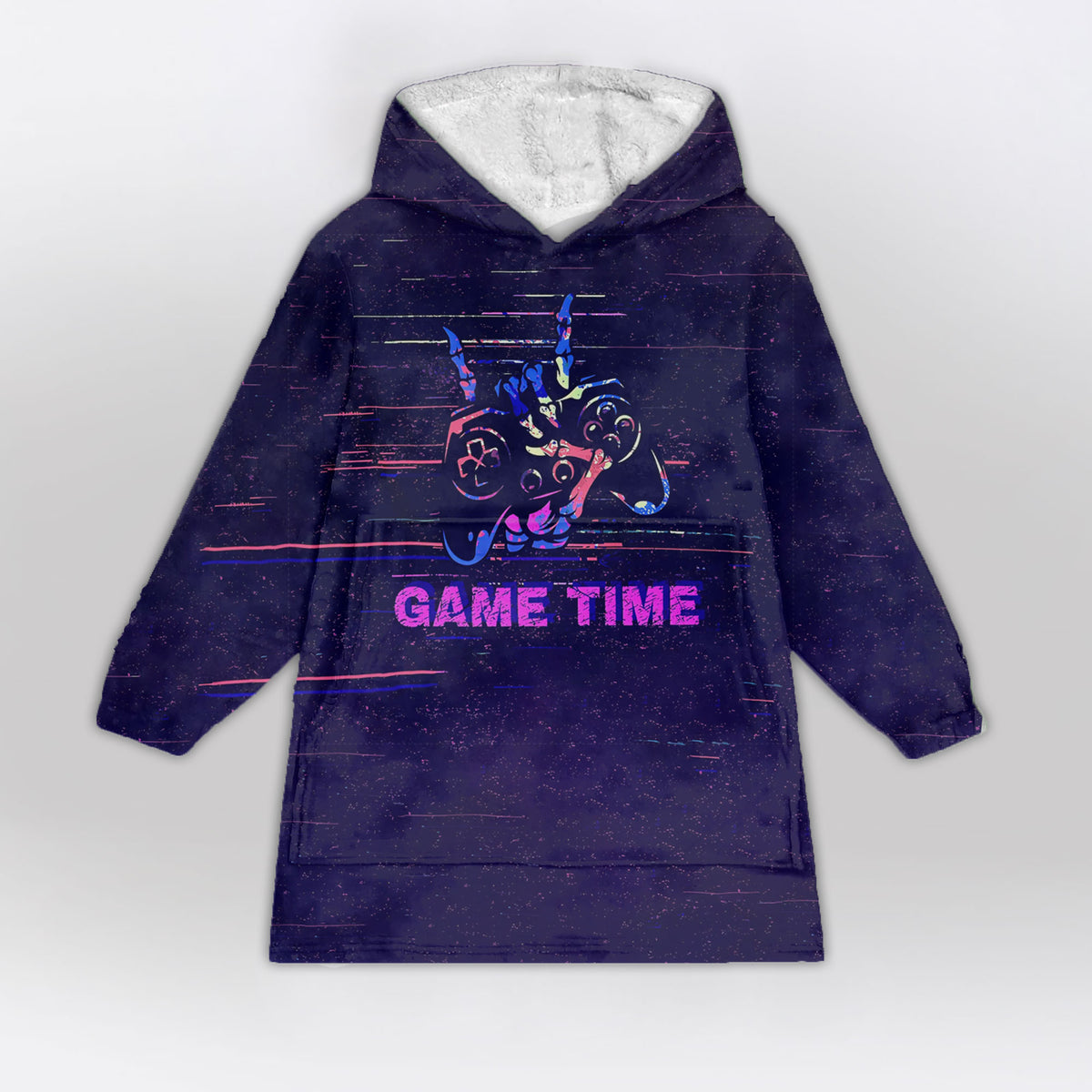 Game Time Blanket Hoodie - Gift for Game Lovers