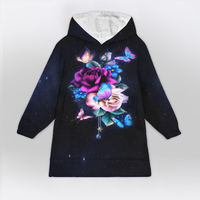 Load image into Gallery viewer, To My Mom Flower Blanket Hoodie
