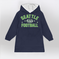 Load image into Gallery viewer, Seattle Football Blanket Hoodie
