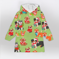 Load image into Gallery viewer, Xmas Dog Blanket Hoodie
