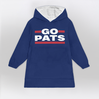 Load image into Gallery viewer, Go Pats Blanket Hoodie

