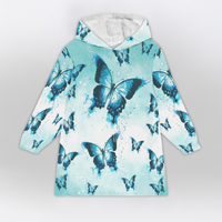 Load image into Gallery viewer, To My Daughter Butterfly Blanket Hoodie
