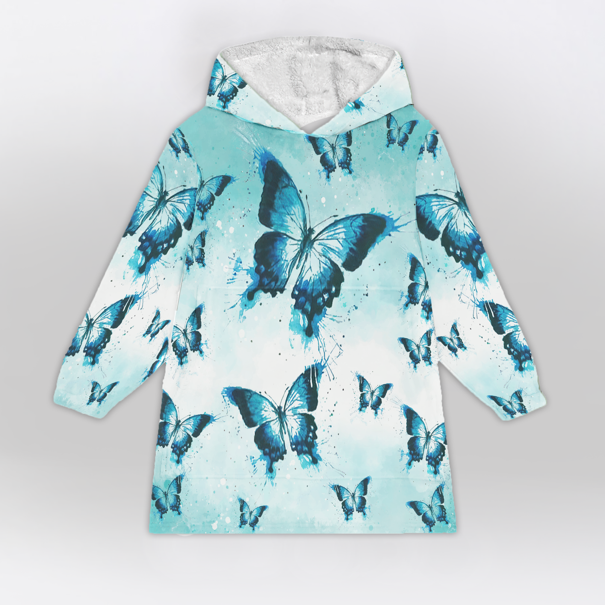 To My Daughter Butterfly Blanket Hoodie