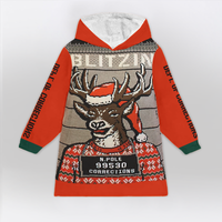 Load image into Gallery viewer, Blitzin Orange Blanket Hoodie
