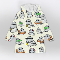 Load image into Gallery viewer, Cute Pigeon Blanket Hoodie
