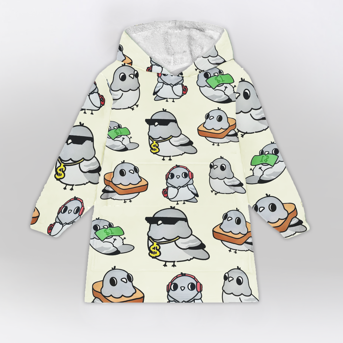 Cute Pigeon Blanket Hoodie