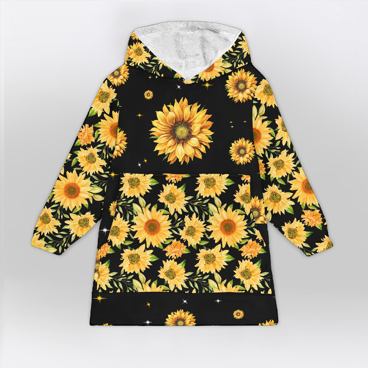 To My Mom Sunflower Blanket Hoodie