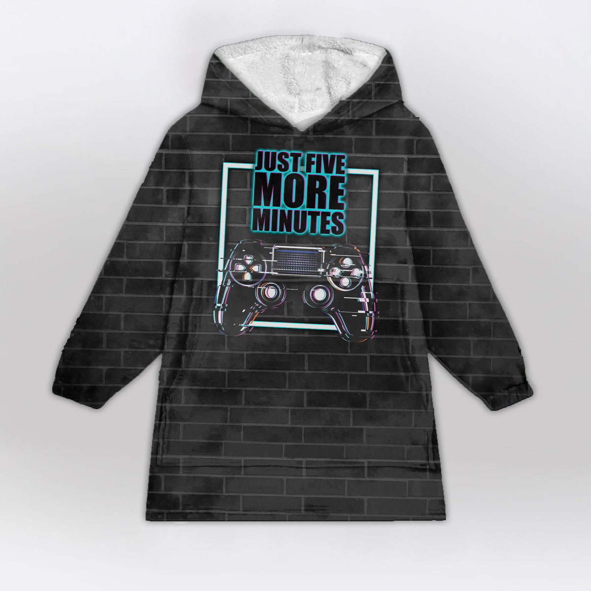 Just Five More Minutes - Gamer Wearable Blanket, Gift for Game Lovers