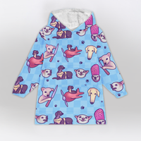 Load image into Gallery viewer, Iconic Dog Memes Blanket Hoodie
