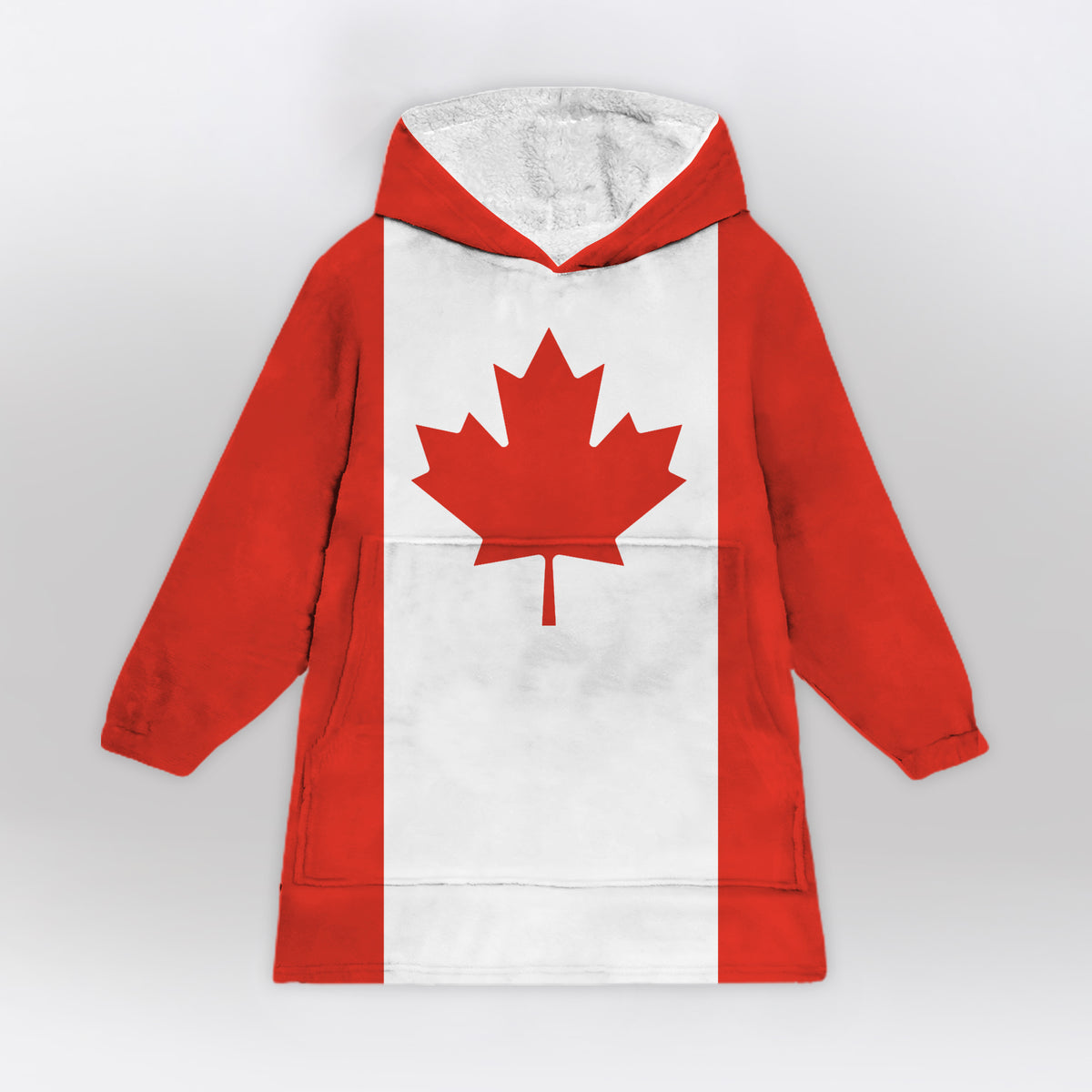 Canada Flag Blanket Hoodie