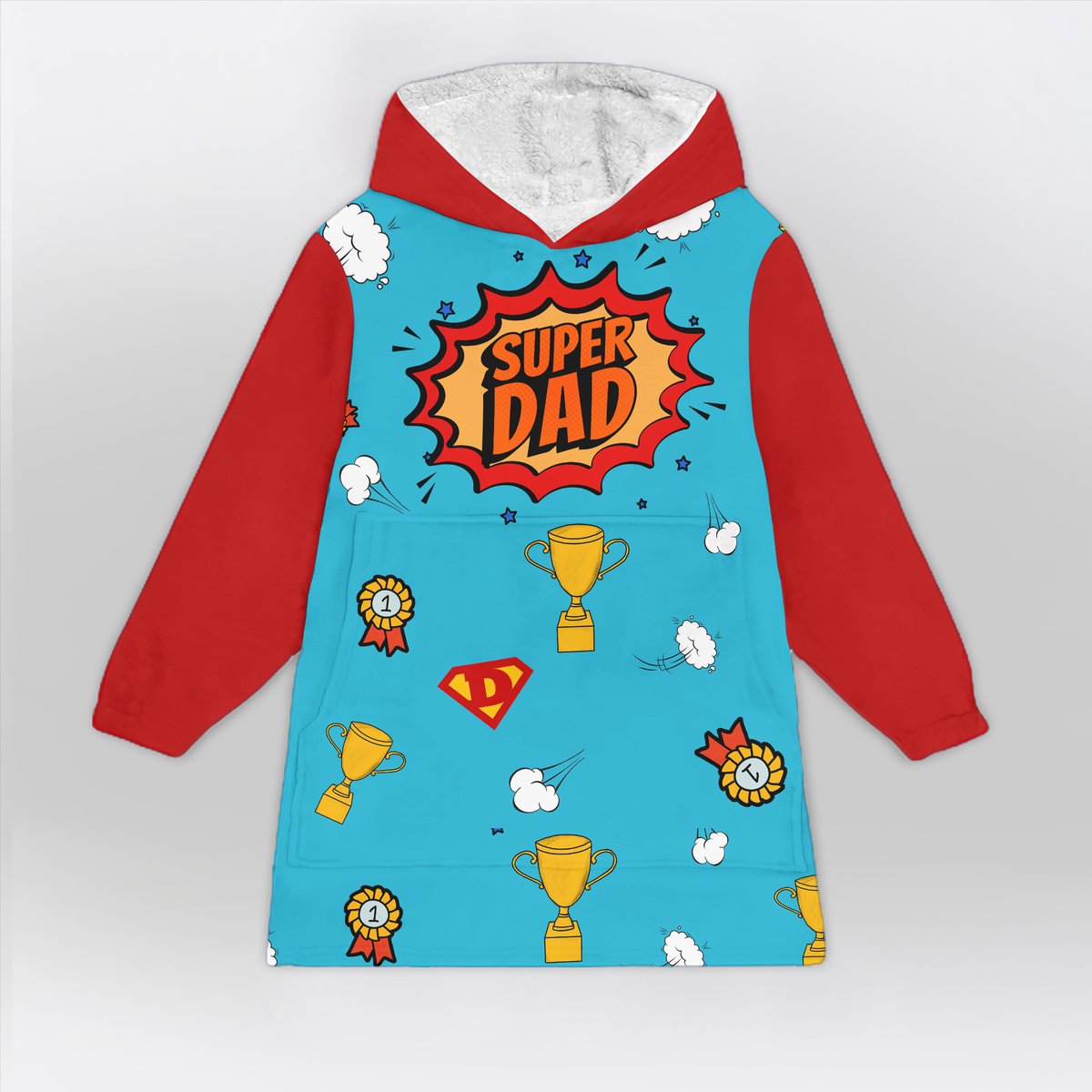 Super Dad Blanket Hoodie