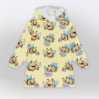 Load image into Gallery viewer, Chaotic Bees Blanket Hoodie
