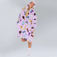 Load image into Gallery viewer, Karma Cat Blanket Hoodie
