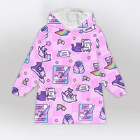 Load image into Gallery viewer, Pride Cat Blanket Hoodie
