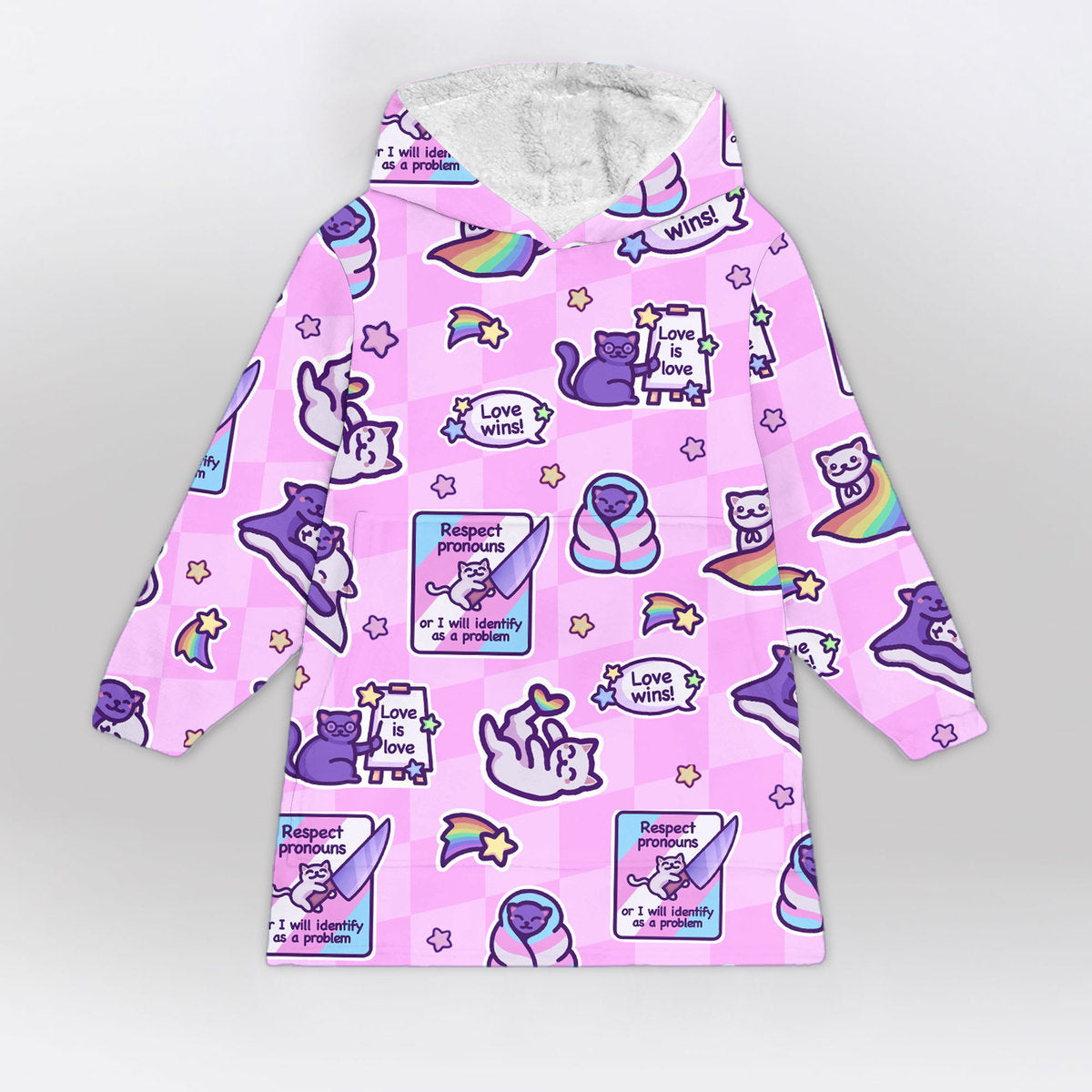 Pride Cat Blanket Hoodie