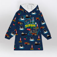 Load image into Gallery viewer, Michigan Blanket Hoodie
