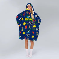 Load image into Gallery viewer, Wisconsin Blanket Hoodie

