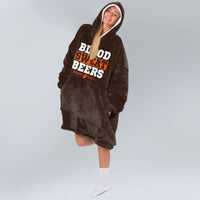 Load image into Gallery viewer, Blood Sweat &amp; Beer Blanket Hoodie
