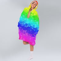 Load image into Gallery viewer, Pride Rainbow Blanket Hoodie - Pride Gifts
