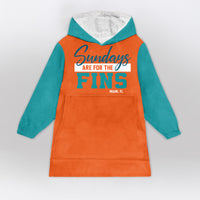 Load image into Gallery viewer, SUNDAYS ARE For The Fins Blanket Hoodie

