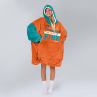Load image into Gallery viewer, SUNDAYS ARE For The Fins Blanket Hoodie
