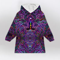 Load image into Gallery viewer, Seven Chakra Yoga Blanket Hoodie

