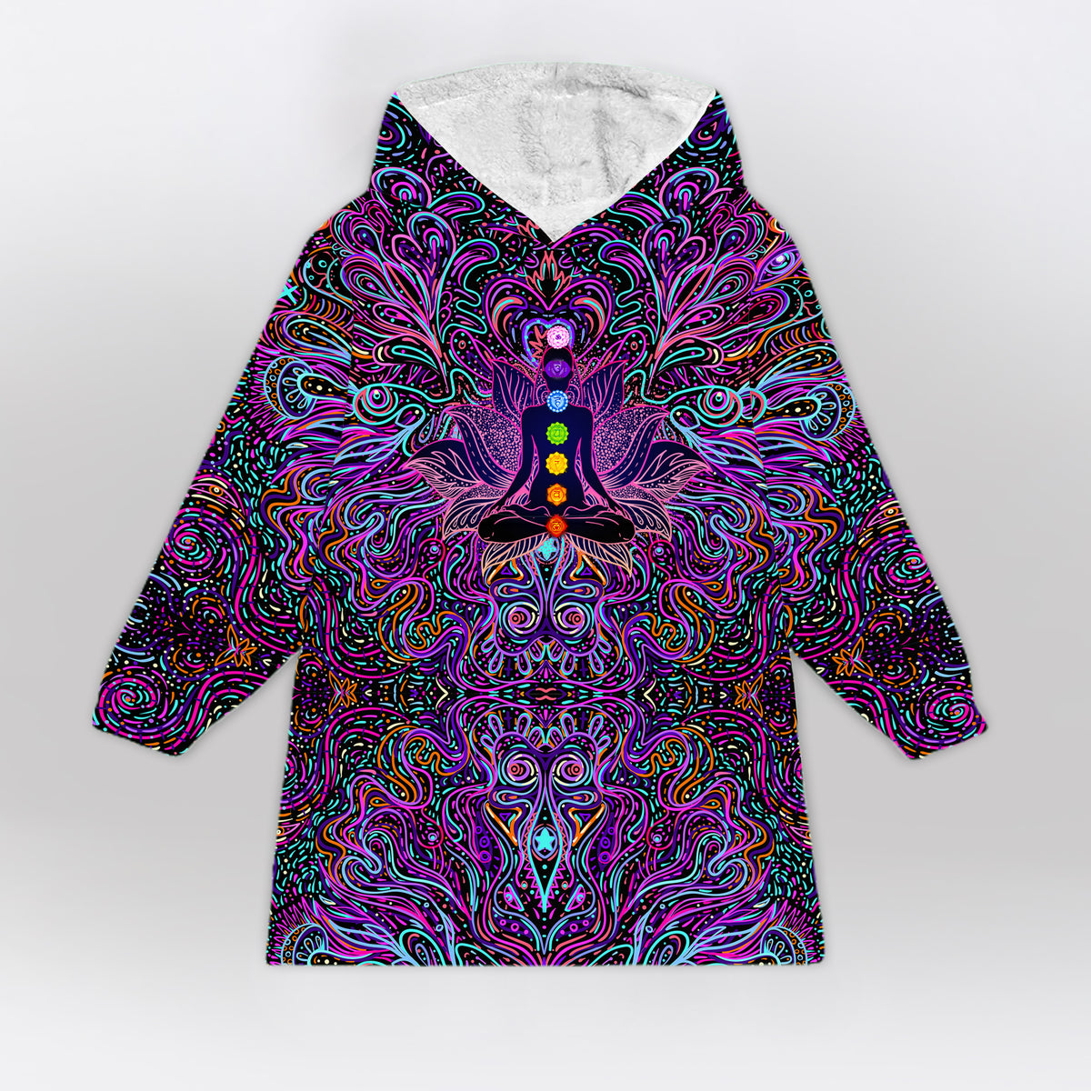 Seven Chakra Yoga Blanket Hoodie