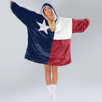 Load image into Gallery viewer, Texas Flag Blanket Hoodie
