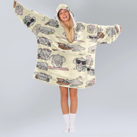 Load image into Gallery viewer, Cute Elephants Blanket Hoodie
