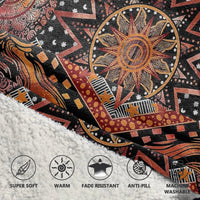 Load image into Gallery viewer, Orange Sun and Moon Blanket Hoodie
