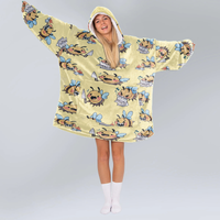 Load image into Gallery viewer, Chaotic Bees Blanket Hoodie
