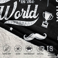 Load image into Gallery viewer, The Best Dad in the World - Gifts for Dad, Dad Wearable Blanket from Daughter or Son
