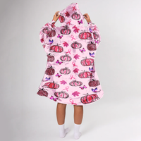 Load image into Gallery viewer, Breast Cancer Awareness Blanket Hoodie
