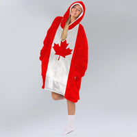 Load image into Gallery viewer, Canada Flag Blanket Hoodie
