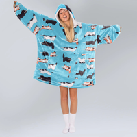 Load image into Gallery viewer, Danger Kitty Blanket Hoodie
