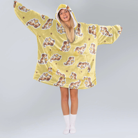 Load image into Gallery viewer, Waffle Cat Blanket Hoodie
