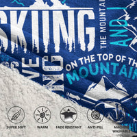Load image into Gallery viewer, Love Skiing Wearable Blanket
